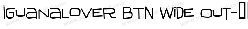 IguanaLover BTN Wide Out字体转换